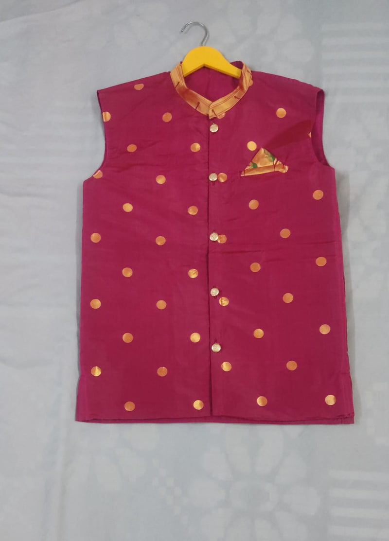 Men’s premium paithani jacket - wine