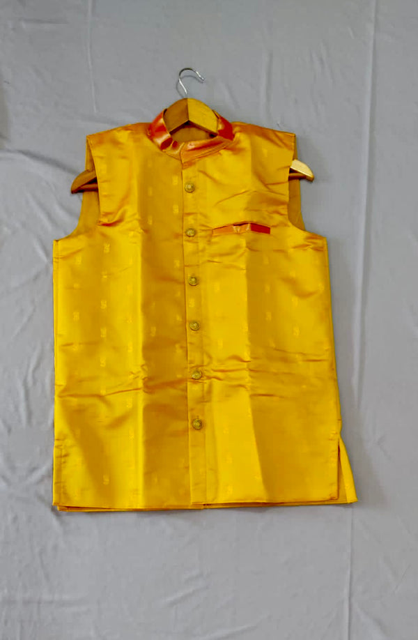 Men’s premium paithani jacket - yellow