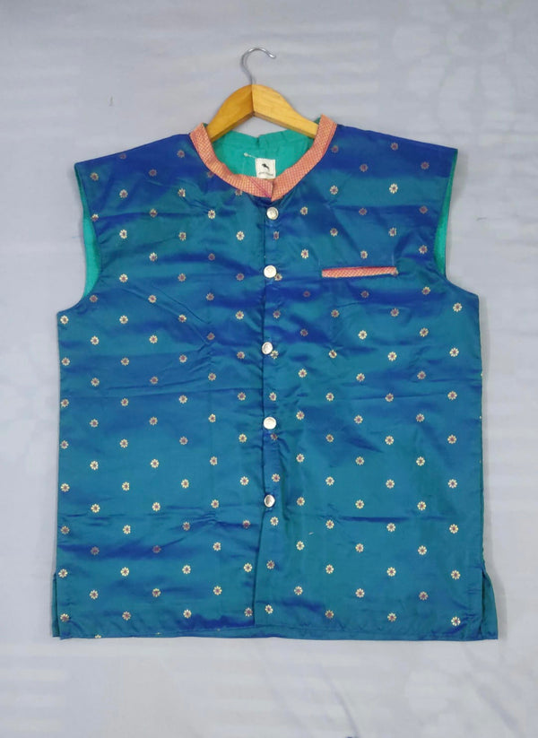 Men’s premium paithani jacket - Morpankhi