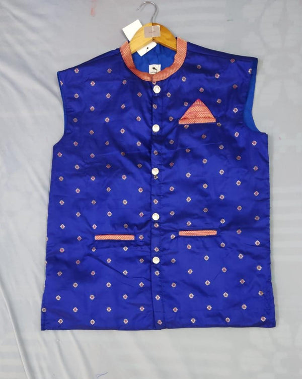 Men’s premium paithani jacket - blue