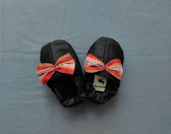 Baby Khunn Fabric Shoes color Black - WEAR COURAGE