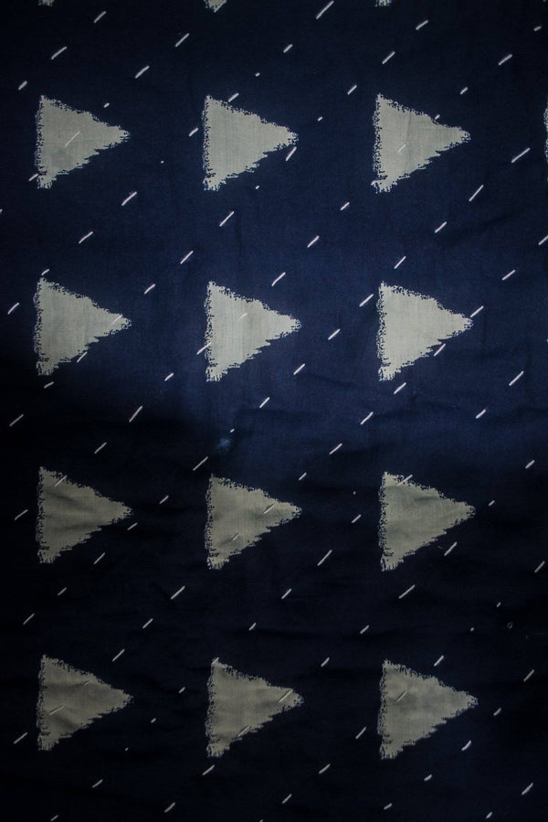 Blue and white kids hand stitch godhadi quilt - WEAR COURAGE