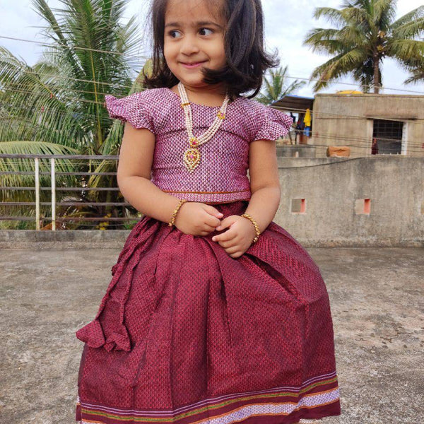 Parkar Polka/maharashtrian Traditional Dress/indian Wear for Girls/ethnic  Indian Wear/pattu Pavadai/khan Parkar Polka - Etsy