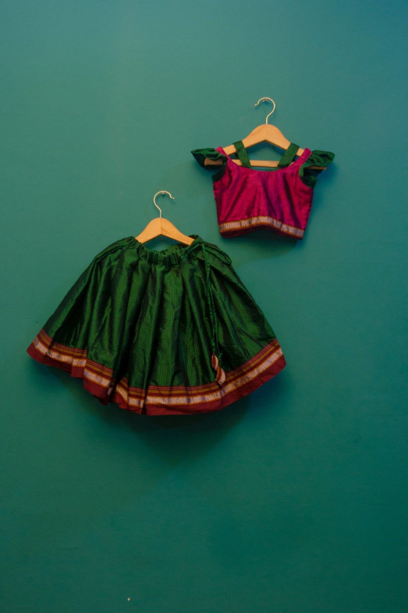 Khan Fabric Dress Parkar Polka , Pattu Pavadai , Traditional Dress at Rs  999/piece | Pattu Pavadai for Ladies in Kolhapur | ID: 23792836797