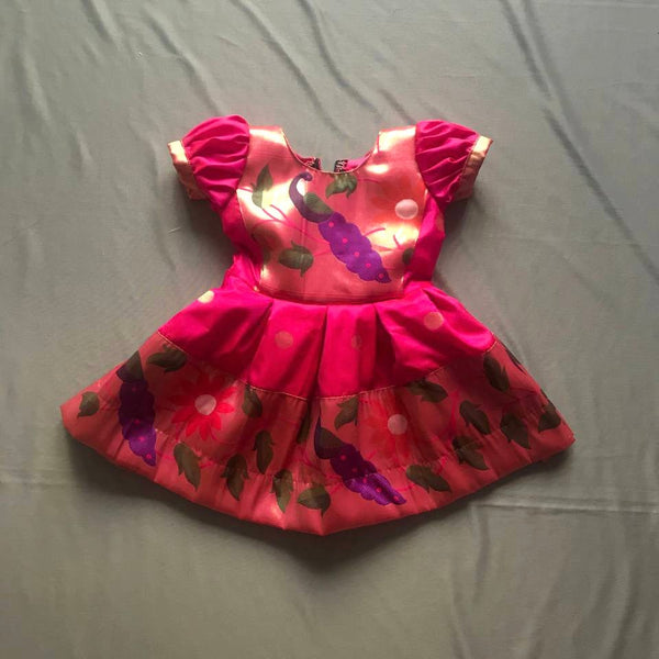 Pink Peacock Dress Outfit - kids atelier