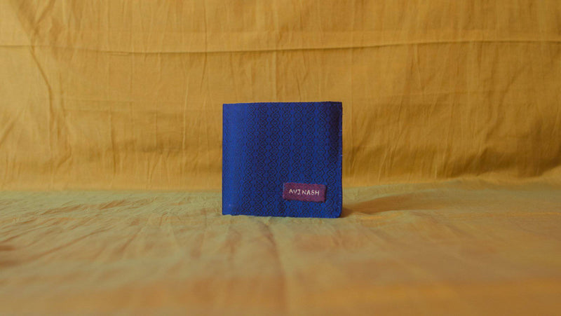Personalised premium khunn wallet- Blue - WEAR COURAGE