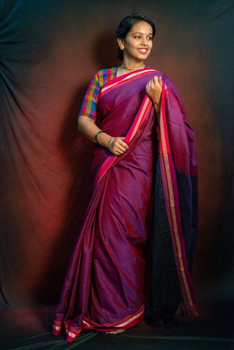 Pink Khunn Saree - WEAR COURAGE